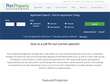Tablet Screenshot of portpropmgt.com